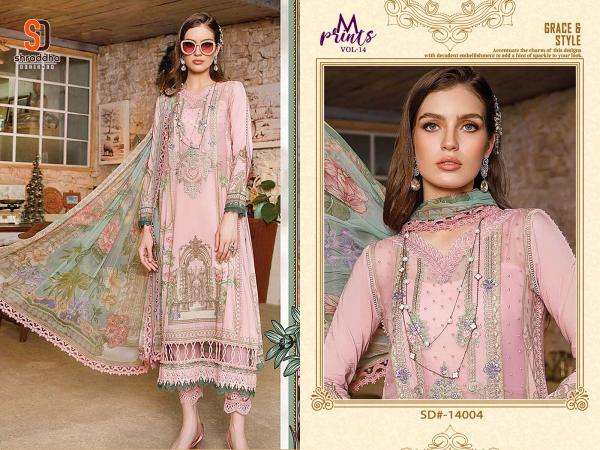 Shraddha M Prints Vol 14 Chiffon Dupatta Pakistani Suit Collection